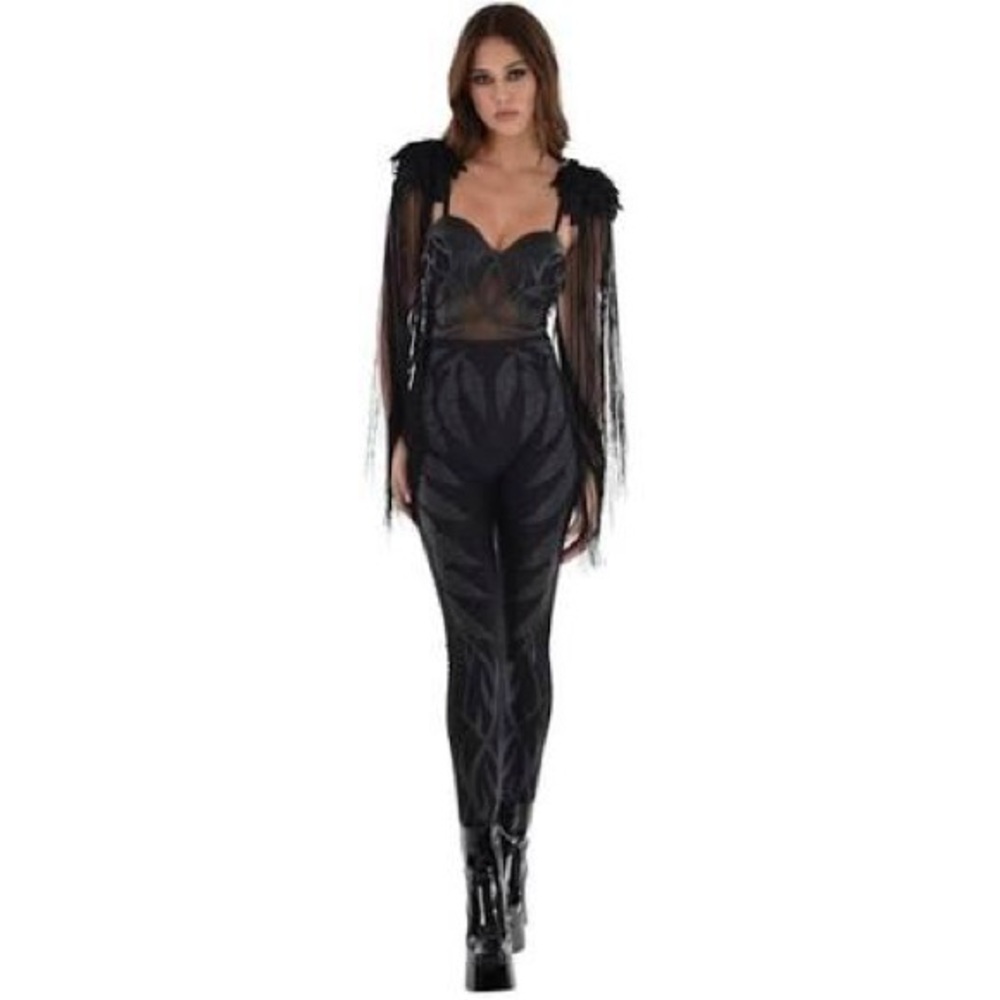 Amscan Dark Angel catsuit Halloween Costume